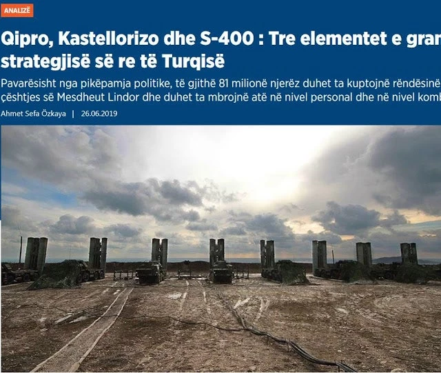 Τουρκικό άρθρο-σοκ – Κύπρος, Καστελλόριζο και S-400: Τρία στοιχεία της νέας μεγάλης στρατηγικής της Άγκυρας